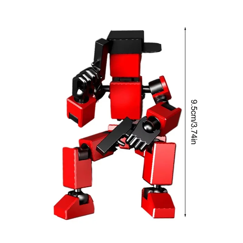 Roboter-Actionfigur, bewegliches mechanisches Mini-Modell, ideales Schreibtischgeschenk für Sammler A
