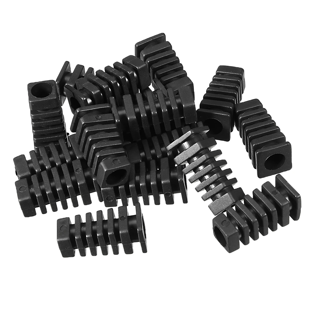 

15/20Pcs PVC Strain Relief Cord Boot Protector Cable Sleeve Power Tool Hose Black/White for Cellphone Charger