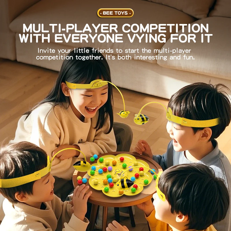 ของเล่นตกปลาแม่เหล็ก Little Bee Honey ตัวต่อเม็ดสี ฝึกการเรียนรู้สี ปริศนาเสริมพัฒนาการเด็กเล็ก เกมโต๊ะเสริมสร้างปฏิสัมพันธ์ระหว่างพ่อแม่ลูก