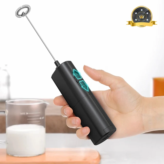 Elektryczny spieniacz do mleka przenośny Mini ręczny szybki spieniacz kawa Cappuccino trzepaczka mikser blender do żywności
