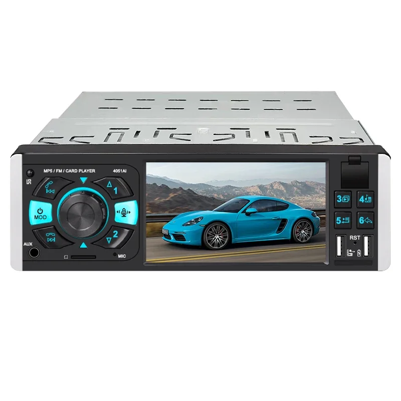 

4051 4.1 inch 1din car stereo radio car media mp5 player with screen