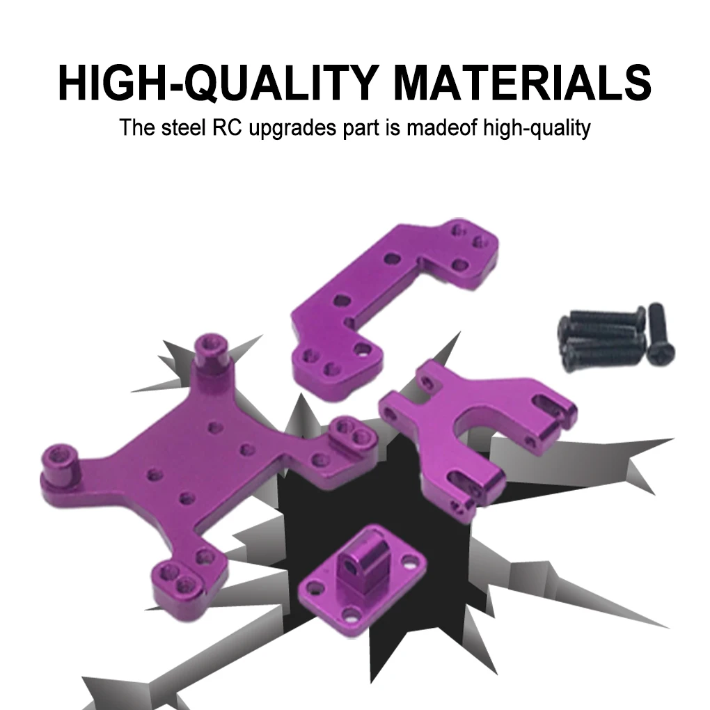 1/14 Aluminum Alloy Steady Shock Absorber Bracket For Wltoys 144001 RC Car Part RC Car Accessories Replacement Parts Purple