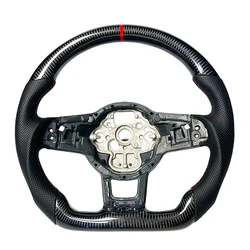 Real carbon fiber sports steering wheel For Volkswagen Golf POLO GTI GTD upgraded carbon fiber steering wheel MK7 steering wheel