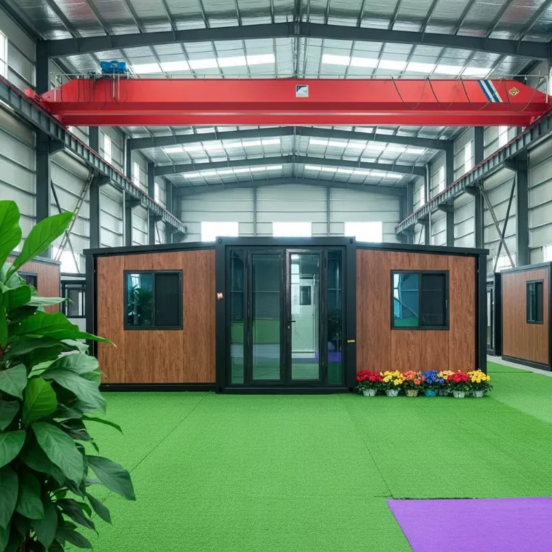 Wooden Colour Prefab Houses Container Module House Luxury Granny Flat Expandable Container House