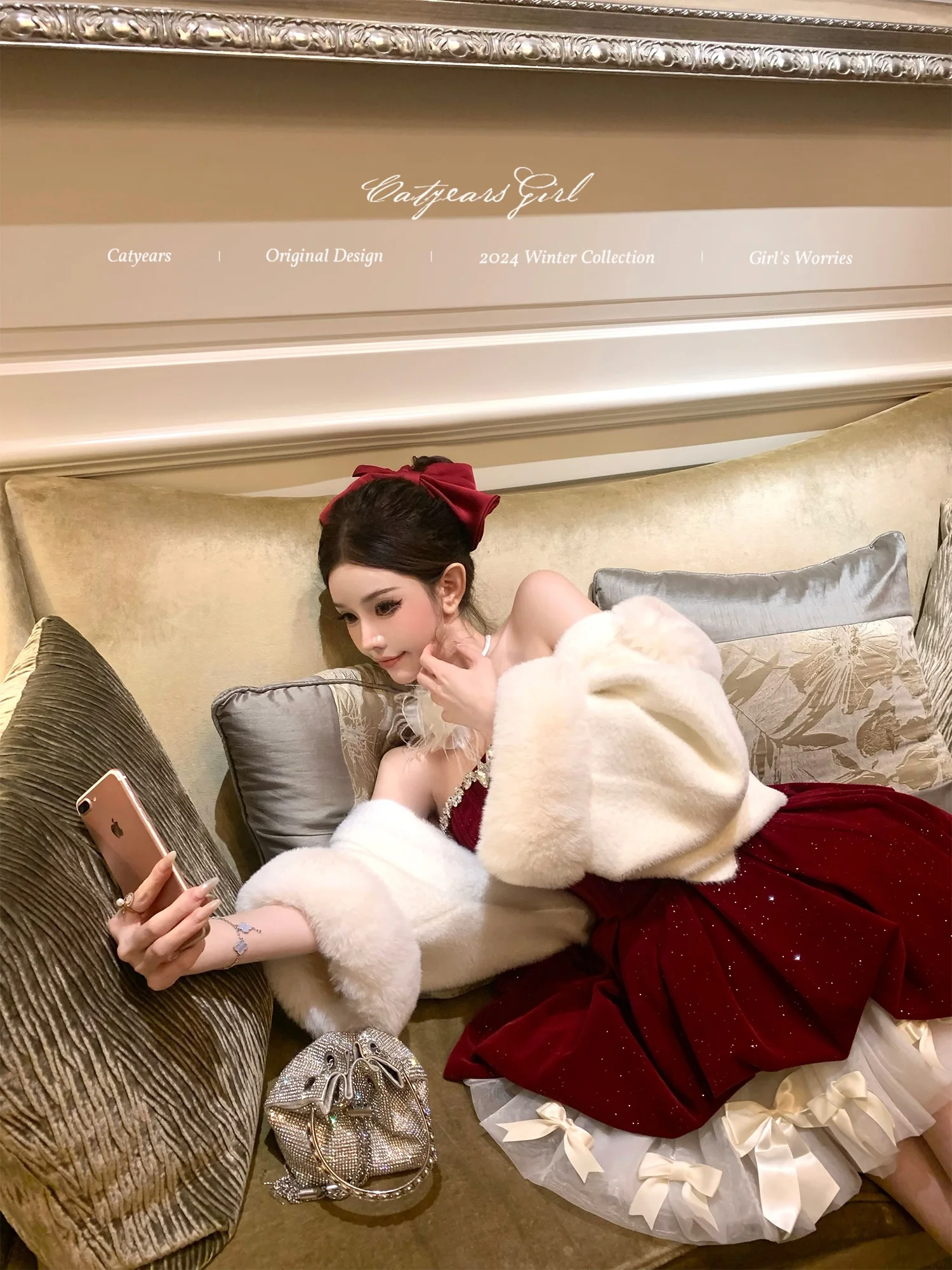 

Романтичное зимнее утепленное пальто с мягким воротником из искусственного меха и накидкой на плечи для женщин, короткое пальто Cote D'or для дам