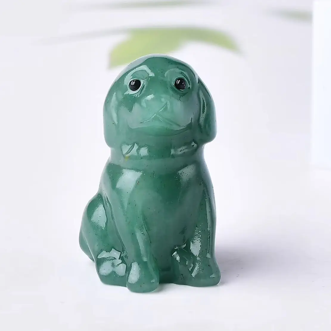 Natural crystal carved dog, a perfect choice for home decoration as a crystal gift ornament, a great option for healing crystals