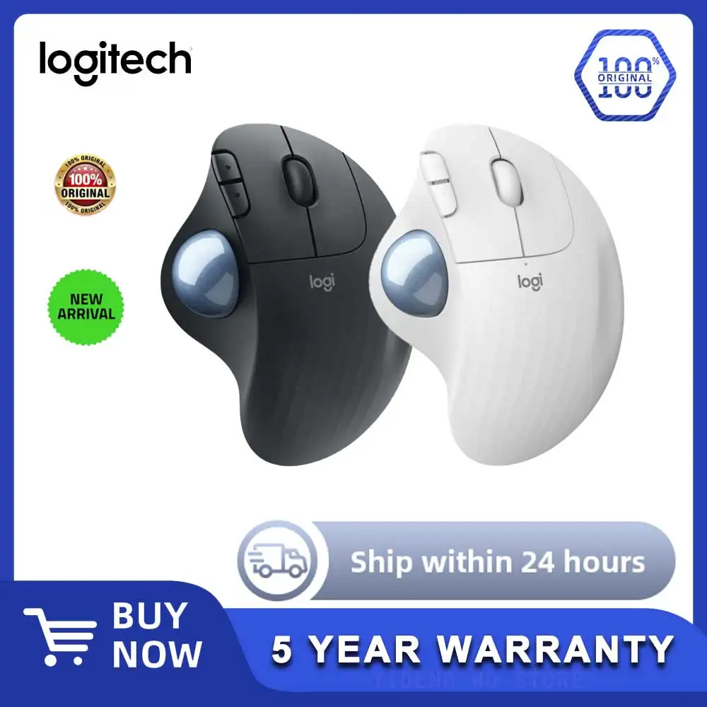 Logitech mouse M575 wireless trackball mouse notebook USB mouse gaming office mouse, compatible with Apple Mac and Windows