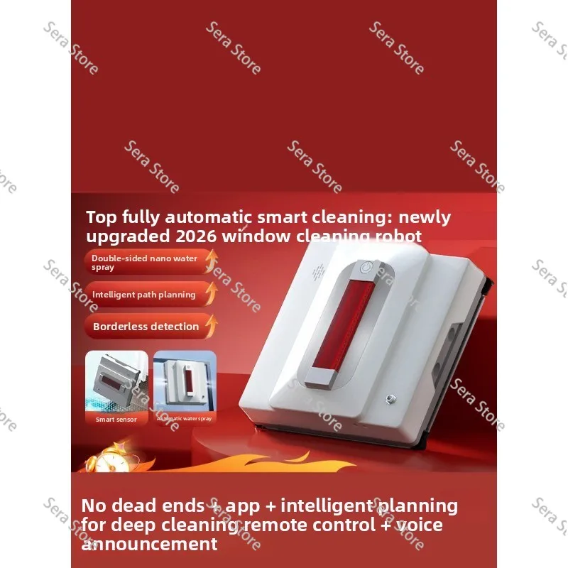 Fully automatic AI intelligent window cleaning robot glass cleaning electric household high-rise window external special device