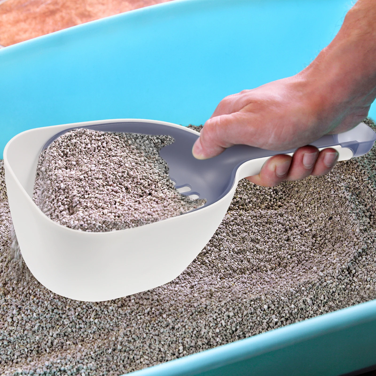 

1 set 1 Set Scoop Set High-Density Plastic Scooper Large Capacity Pet Shovel Home Use Cat Litter Scoops Cat Sand Scooper Litter