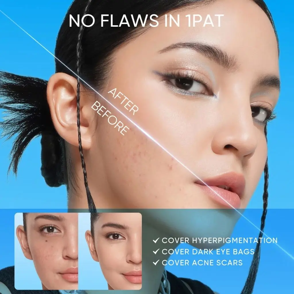 SKINTIFIC Perfect Stay Cushion – Velvet Matte Foundation, Full Coverage, Oil Control, Long-Lasting Flawless Face Makeup view 6