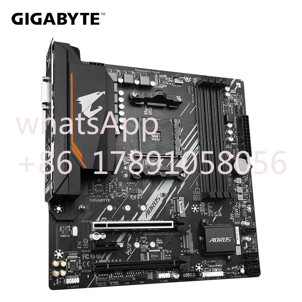 AMD Ryzen 5 5600 + GIGABYTE B550M AORUS ELITE Motherboard Set Socket AM4 DDR4 128GB M.2 SATA III 4000(OC)MHz R5 CPU Mainboard