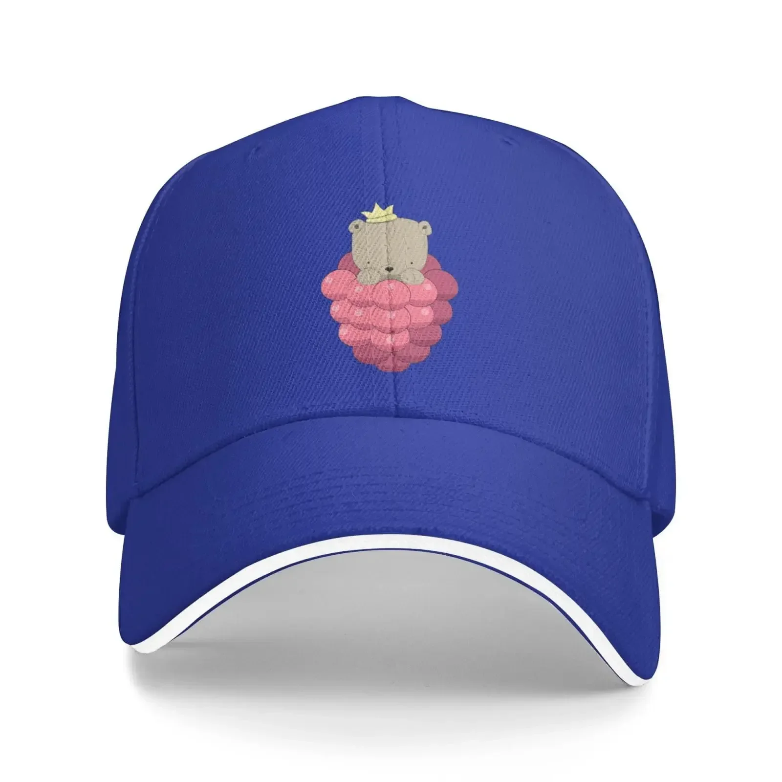 Cute Bears and Grapes Trucker Baseball Cap for Men Women Hat Sandwich Brim Dad Hats