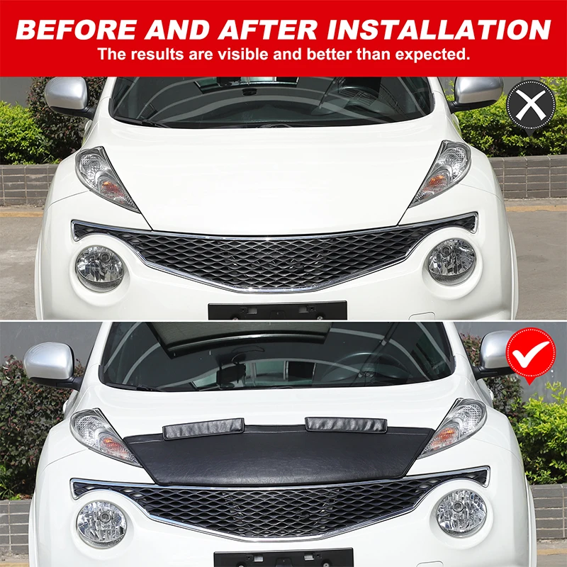 

Leather Front Hood Cover Engine End Bra Protector Cover Front Hood Cover For 2011-2019 Nissan JUKE Infiniti ESQ Accessories