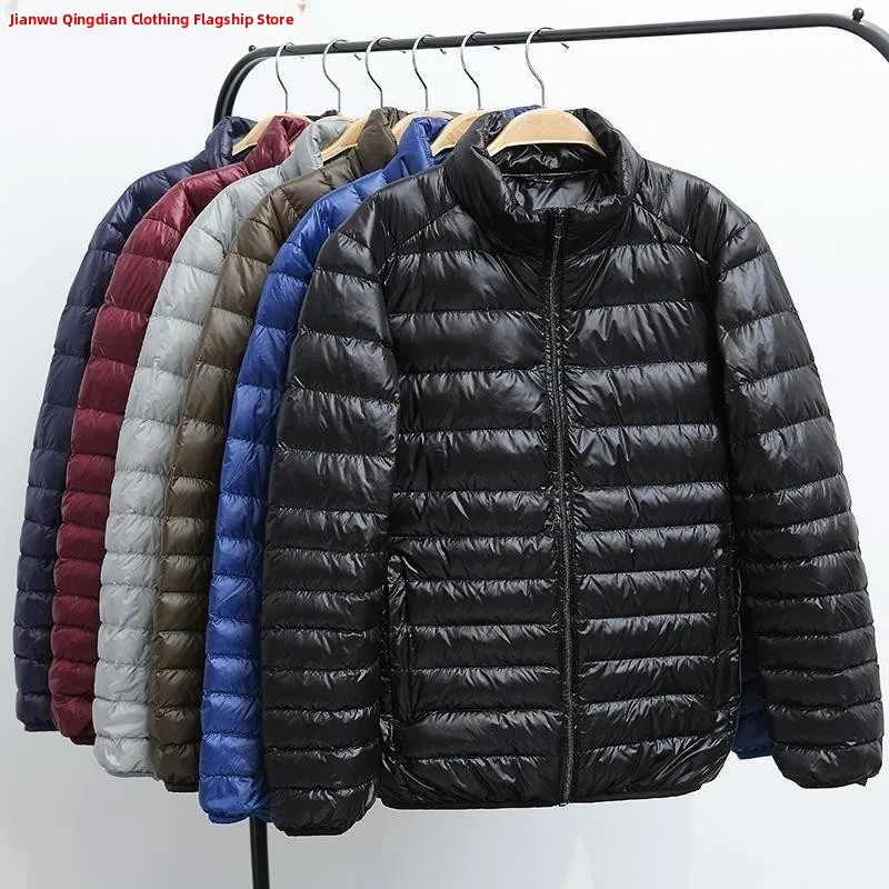 

Легкое мужское пальто Jaet с капюшоном и воротником-стойкой, осень-зима, пальто из поливолокна с наполнителем, большой размер, молодежное пальто