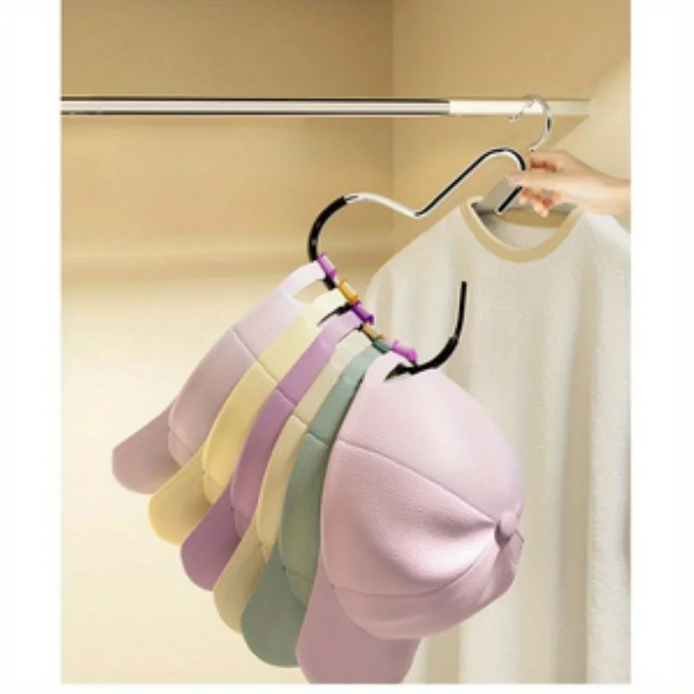 Multifunctional Manganese Steel Round Hook Suitable for Hats Ties Scarves and Bags Strong Bearing Capacity Not Easy to Deform