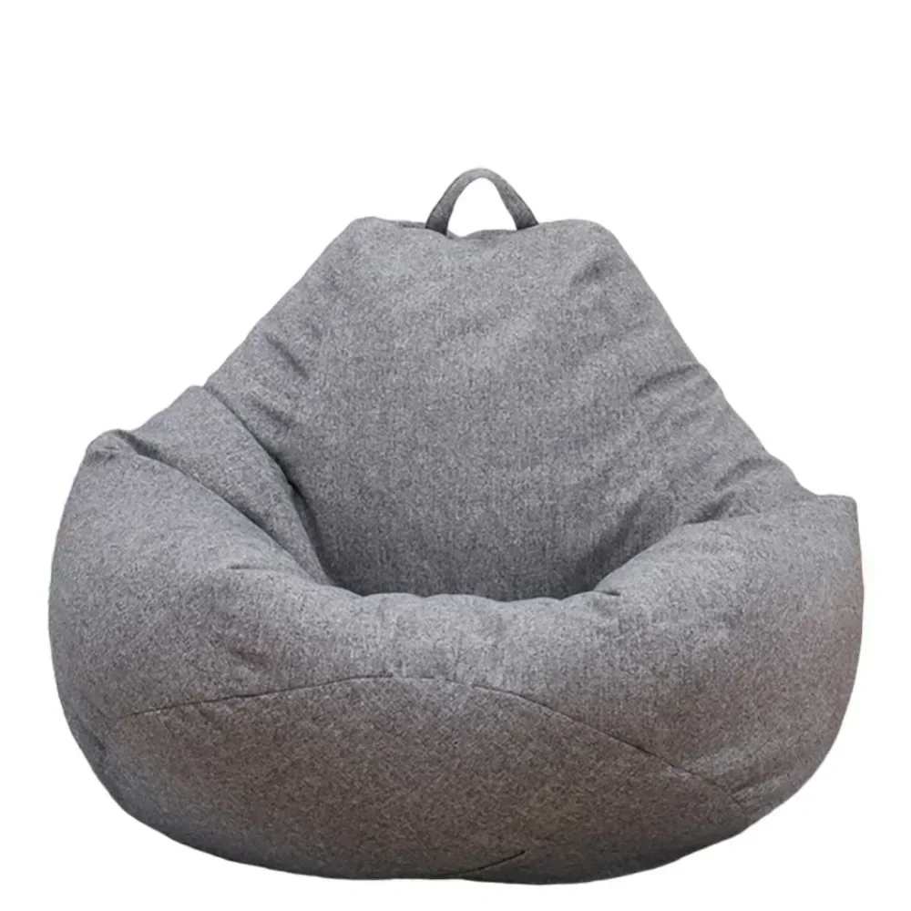 Large Bean Bag Chair Cover Sofa Color Simple Design Indoor Lazy Lounger Cover for Adults and Kids with No Filling