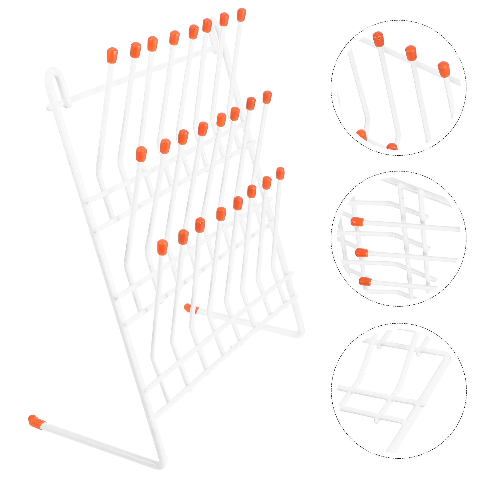 

1pc Laboratory Drain Rack Metal Test Tube Drying Rack Sturdy Lightweight Storage Stand For Scientific Teaching