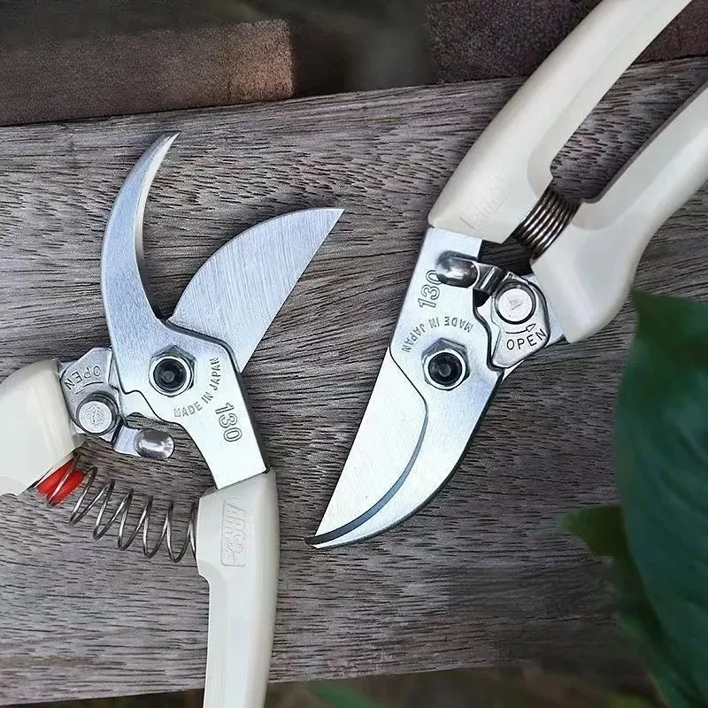 Effort-Saving Bypass Pruning Shears Sharp Carbon Steel Garden Pruners Multifunctional Spring Tree Trimming Fruit Tree Pruning