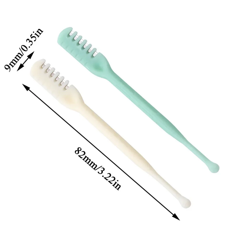 6 قطعة مزدوجة نهاية الأنف سكين دليل الأنف الشعر المتقلب المحمولة الأذن مغرفة مكشطة الشعر الحلاقة الأنف الشعر Neus المتقلب الرجال