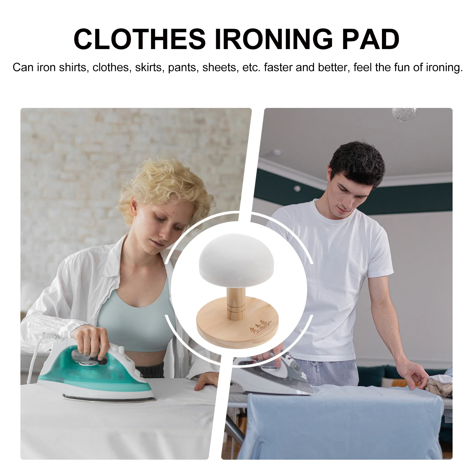 Ironing Board Countertop Holder Irons Round Stool Clothes Small Household Stools Folding Table Desktop Travel