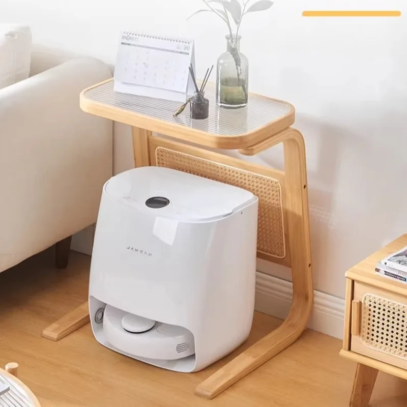 Multifunctional Robot Vacuum Cleaner Stand, Floor Standing Storage Rack, Minimalist Holder for Home Living Room