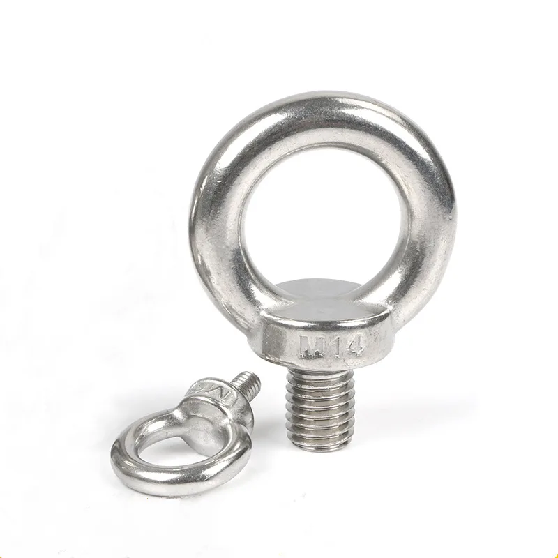 304 Stainless Steel Lifting Eye Nuts/  Screw Ring Eyebolt Ring Hooking Nut Screws M3 M4 M5 M6 M8 M10 M12