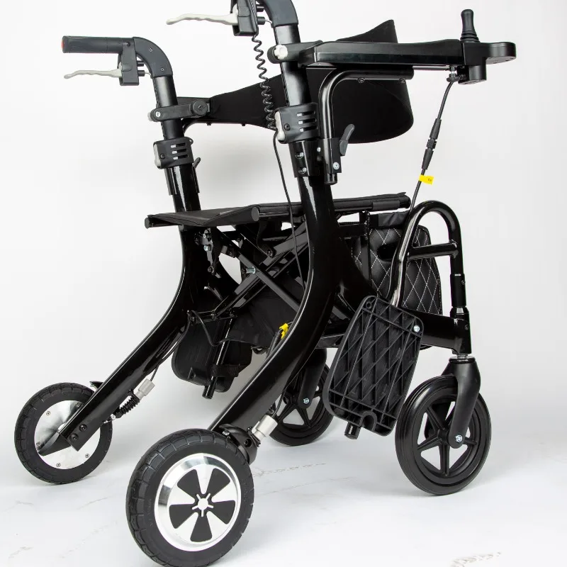 2026 hot sales Light Transport Power Chair Disabled 4 Wheel Folding Electric Walker