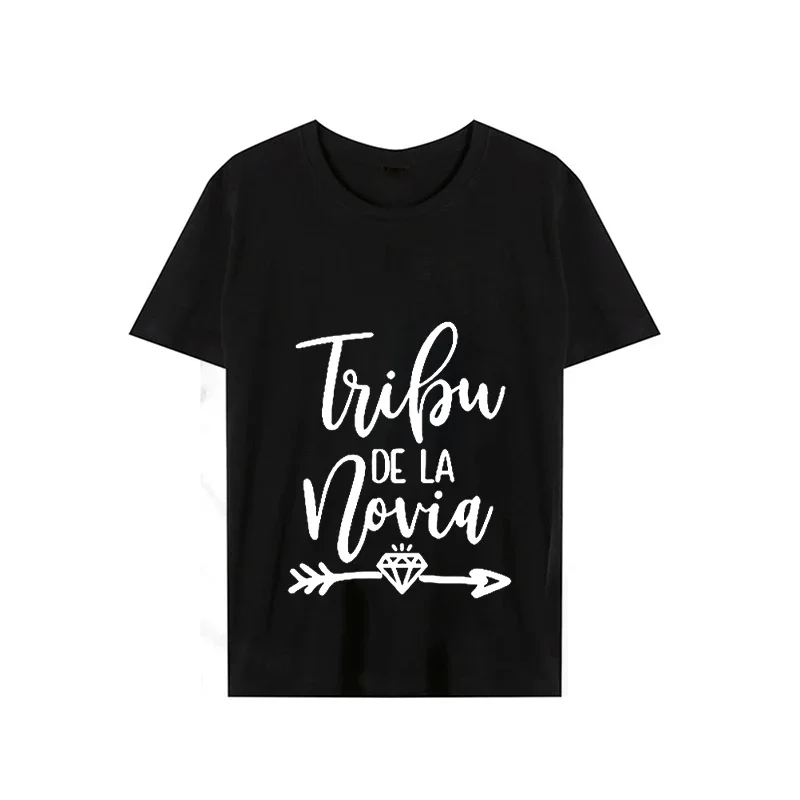 Camisetas de despedida de soltera para mujer, camisa con inscripción de La Novia en España, para fiesta de despedida de soltera, 2023