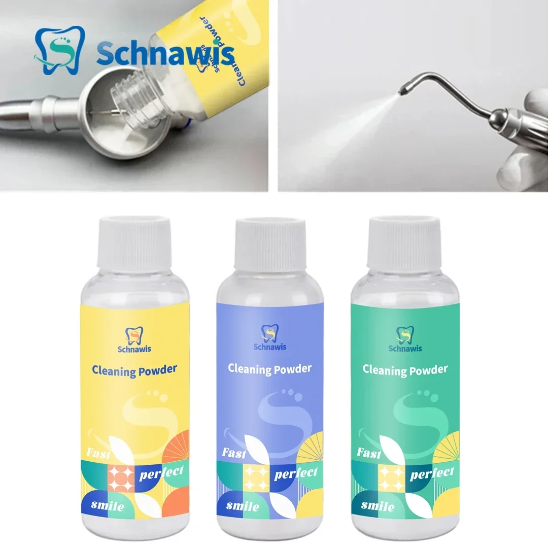 Dental Polishing Powder Prophy Air jet Flow Teeth Cleaning Plaque stain Removal Sodium bicarbonate 130g Mint Lemon Strawberry