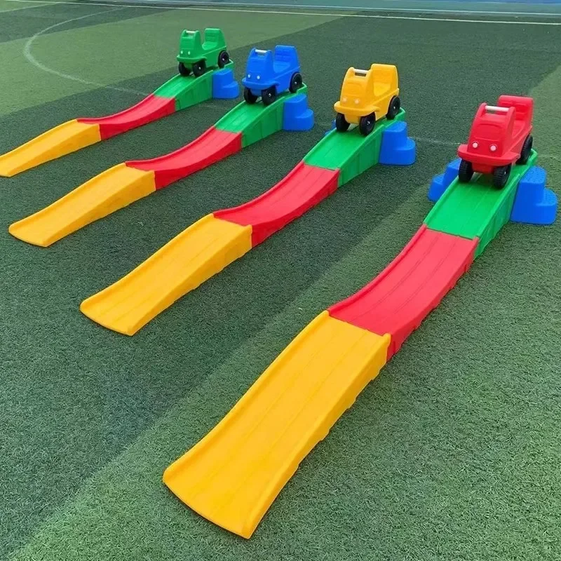 

Trolley sliding sled slide slide three-section sliding lane rail car slide