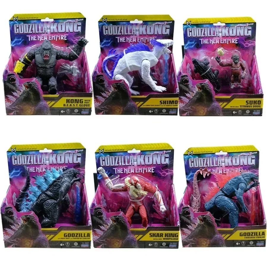 Godzilla Model VS Kong Empire 2024 Shimo Action Figure Collection Joints MovableKing Titanus Toy Kids godzilla