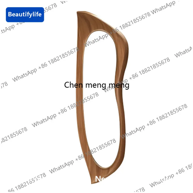 CC French medieval wall-mounted full-length mirror special-shaped entrance full-body mirror irregular art fitting mirror