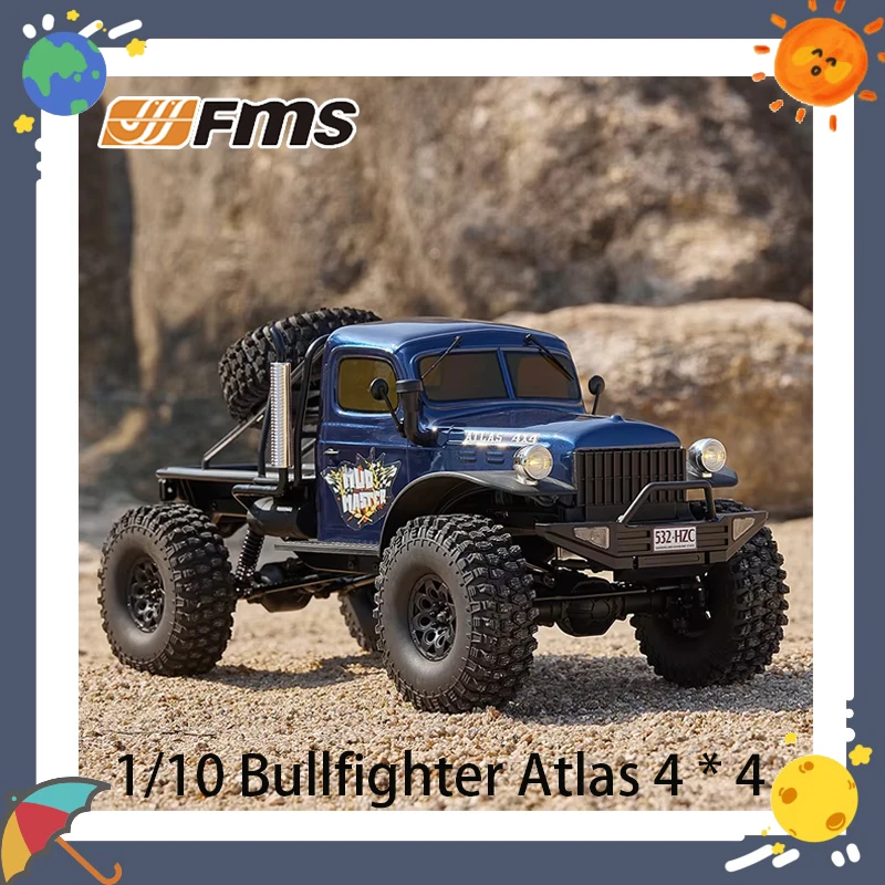 

Fms 1/10 Bullfighter Atlas 4*4 Big Bull Large Small Qi Электрическая модель автомобиля с дистанционным управлением 4wd Альпинистский автомобиль Подарок для мальчика