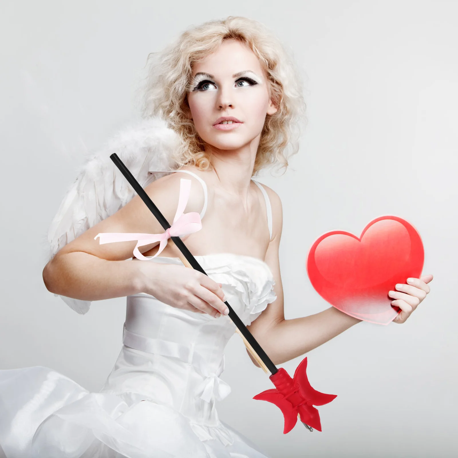 

Cupid Costume Props Bow Arrow for Women Valentines Day Party Decorations Lightweight Easy to Carry DIY Accessories