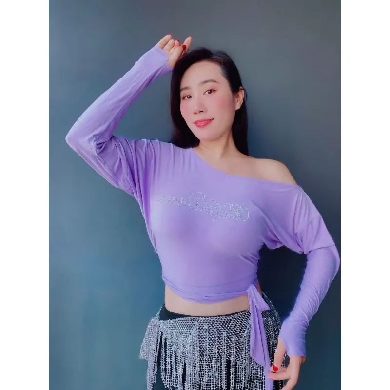 Customized Belly Dance Costumes Modal One Collar Top