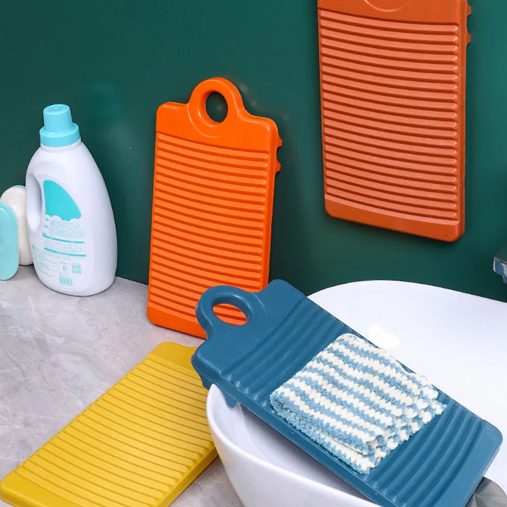 

4 Pcs Clothes Washboard Hand for Washing Plastic Washboards Laundry Scrub PP Socks