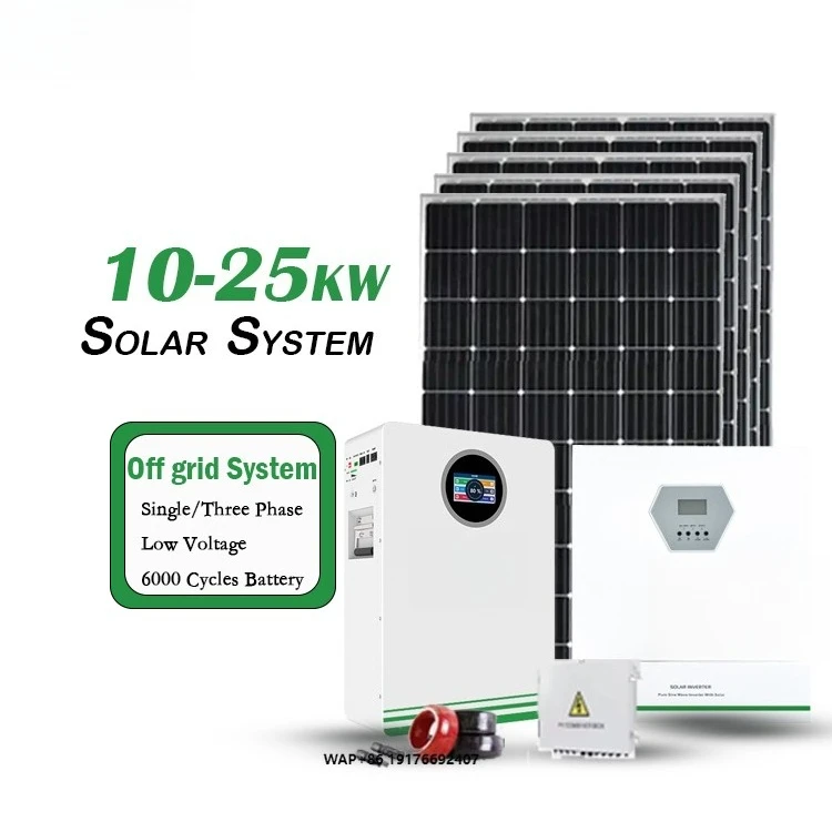Solar Energy Systems Complete Kit Kit 8Kw 10KW 12Kw 15Kw 30Kw Off-Grid Solar Panel System With Lithium Battery Solar Inverter