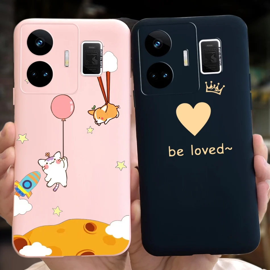 For Realme GT Neo 5 Case 2023 Cute Cartoon Candy Color Soft Silicone TPU Cover For Realme GT Neo5 RMX3706 Phone Bumper