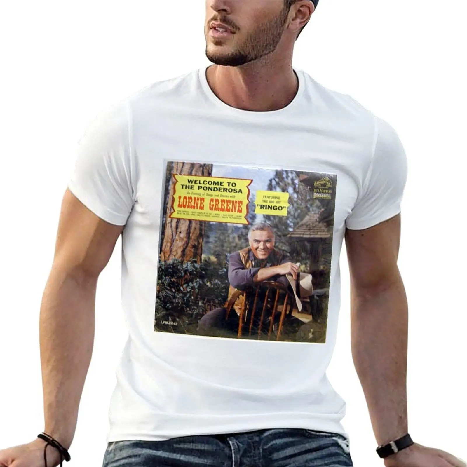 Lorne Greene, Welcome To The Ponderosa, TV ,Western, LP,Ringo,Bonanza T-Shirt