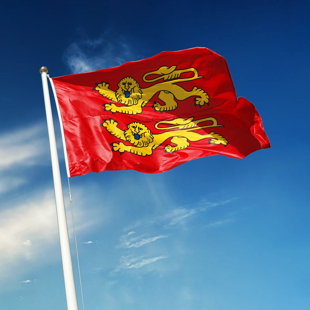 3x5 Ft Normandy Flag Vivid Color and Fade proof a region in France Flags Polyester with Brass Grommets 3 X 5 Ft