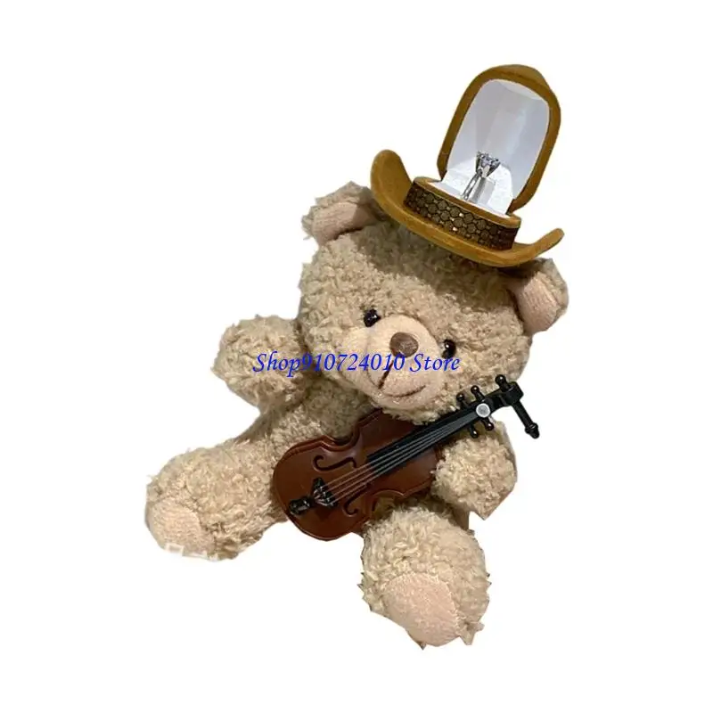 ของเล่นยัดไส้สัตว์จำลองสมจริง 77HD พร้อมการออกแบบล้างทำความสะอาดได้และช่องใส่เครื่องประดับหมวกคาวบอย