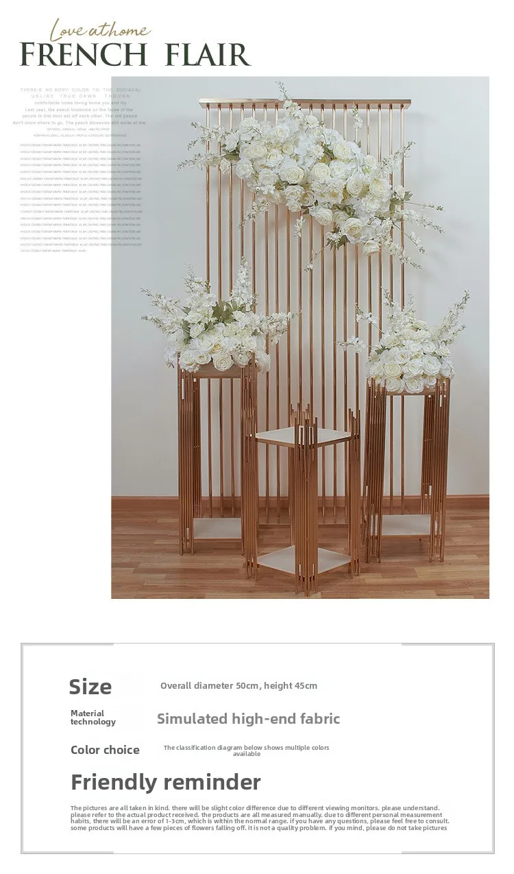 Vielseitige Weiße Künstliche Blumenreihe für Hochzeiten, Hängende Blumen für Wege, Deko-Set mit Kunstblumen für Schaufenster und Ausstellungen – Detail 2