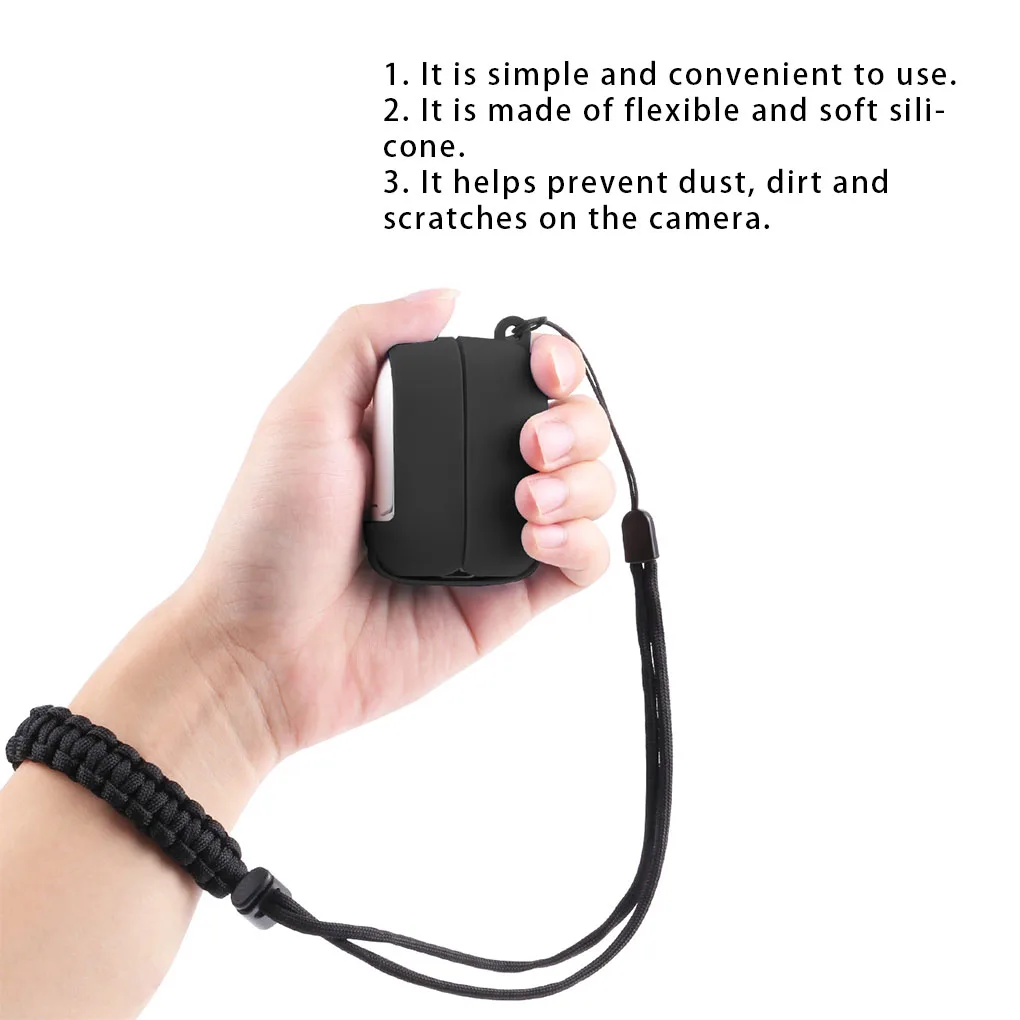 Sportcamera Batterij Beschermer Case Verwijderbare Anti-Kras Guard Zwart