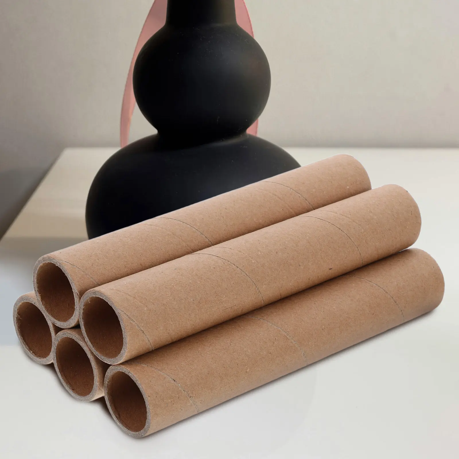 

5Pcs Brown Kraft Paper Tubes Mailing Tubes Round for Posters Maps Art Prints Document Shipping Container Round Cardboard Box