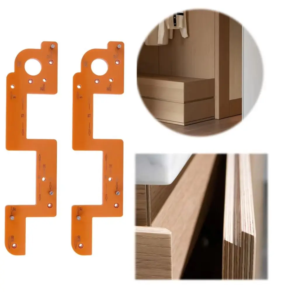 

Muiti Size Adaptation Cabinet Door Slotted Template Handle Free R20/R25 Arc Angle No Handle Slotting Mold Invisible