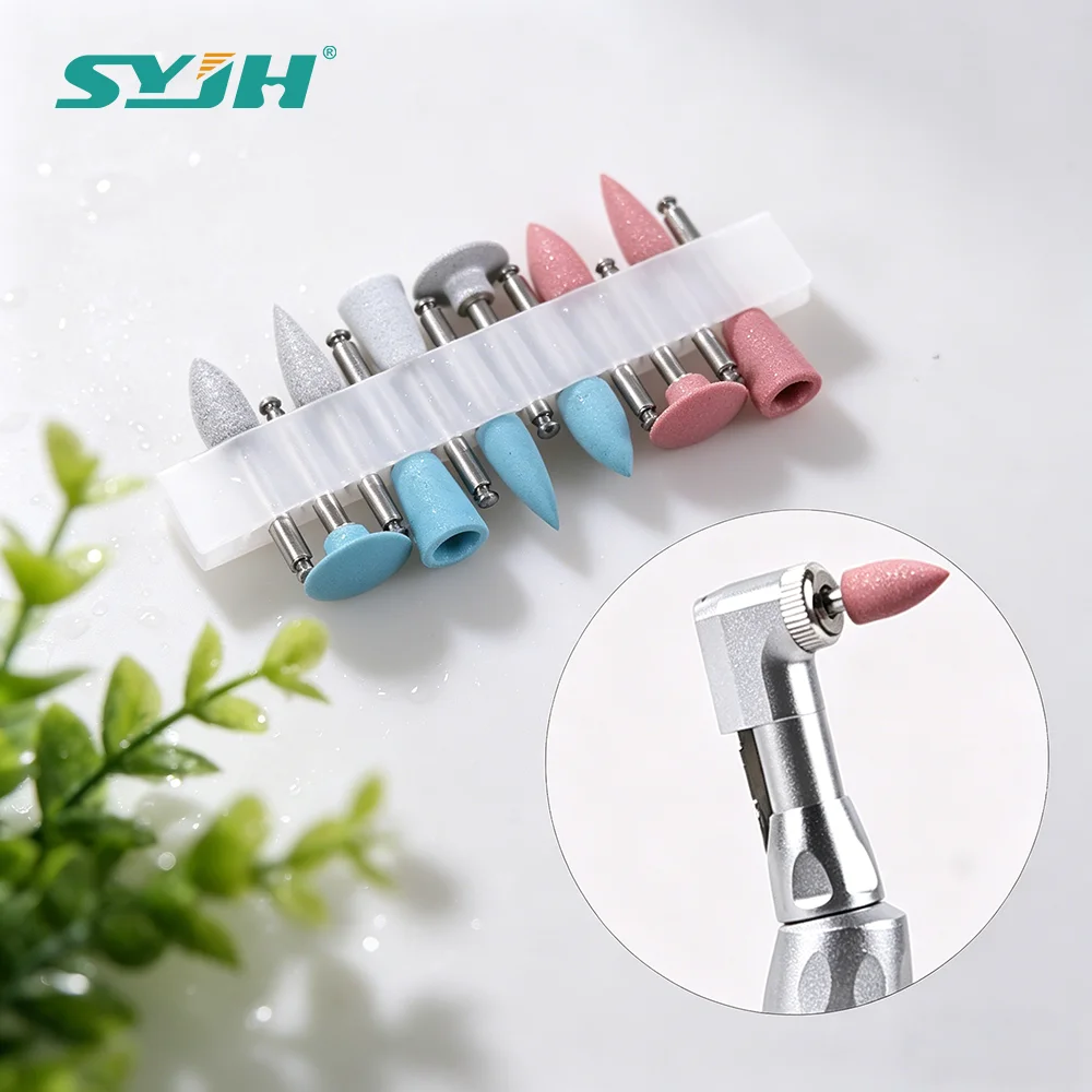 

SYJH Dental Silicone Polishing 2.35Mm RA Rubber Grinding Heads For Low-Speed Handpiece Dentistry Instrument Accessories Tools