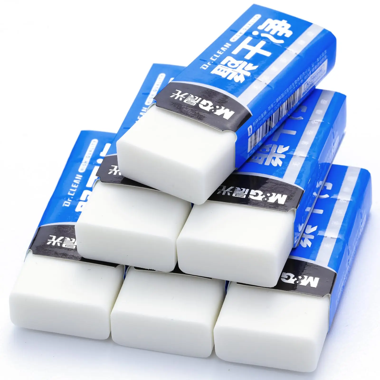 

M&G 12 Pack White Eraser Pencil Erasers, Small Rubber Eraser Rectangular Bulk Erasers for Kids School Students Office, Art Erase
