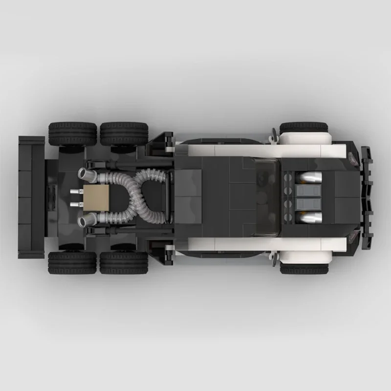 Modificação F550 6x6 super caminhão velocidade tijolos blocos de corrida de carros esportivos cultura de rua off road captador de exibição exclusivo