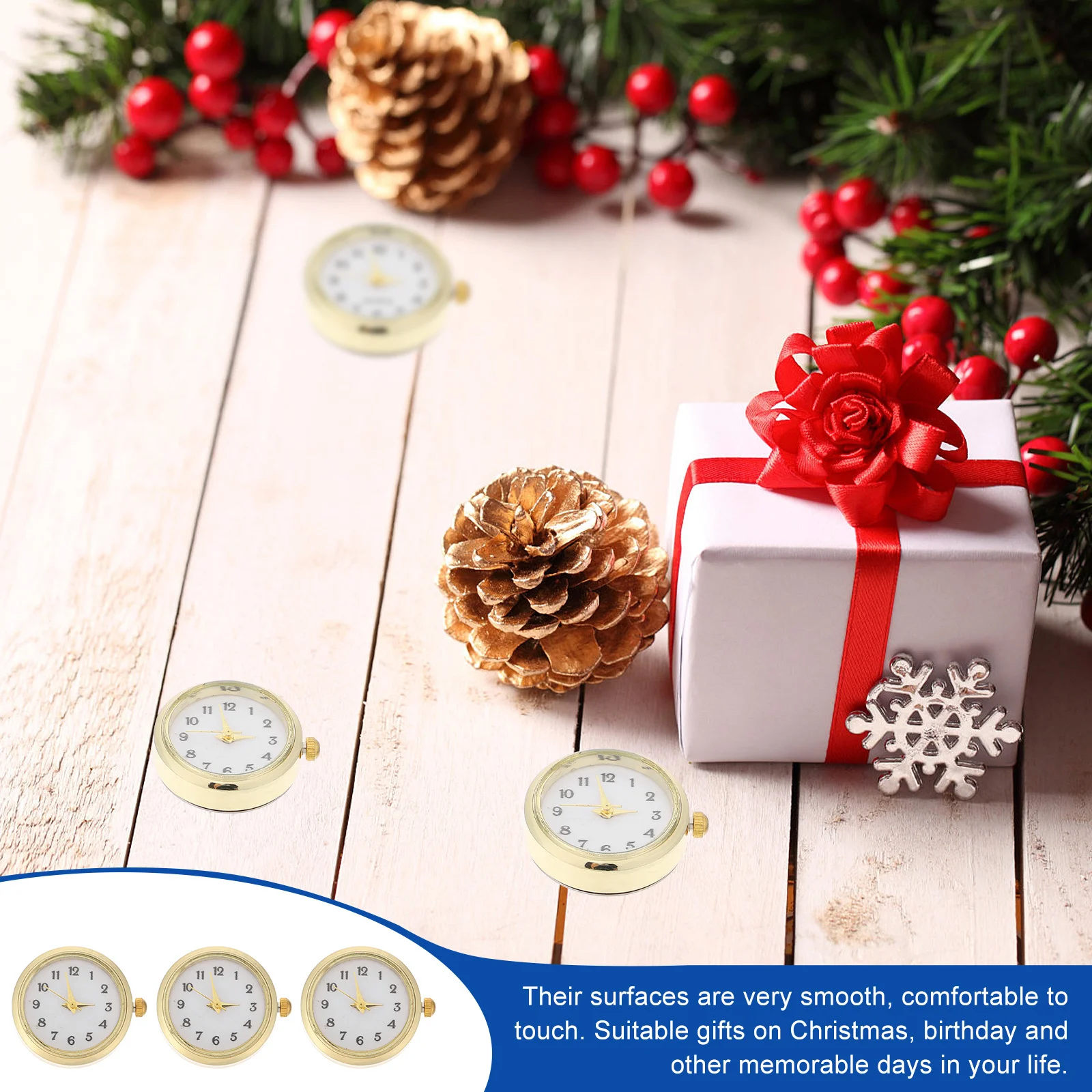 

3Pcs DIY Casual Watch Personality Style Creative Craft Accessories Perfect Wrist Watch Supplies for Girls Women