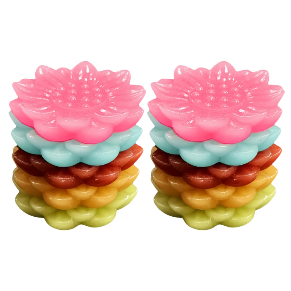 

10 Pcs Incense Holder Lotus Burner Decor Bowl Bracket Diffuser Ash Tray Catcher Chinese